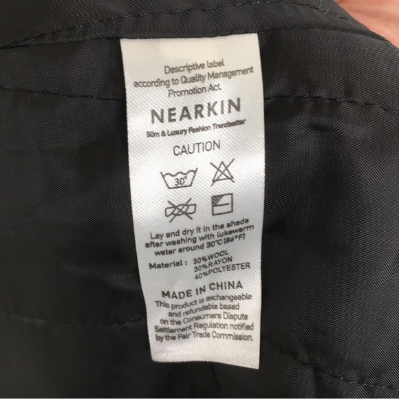 Women’s Houndstooth Wool Blend Coat Black White Double Breasted Size XXXL - Picture 6 of 13